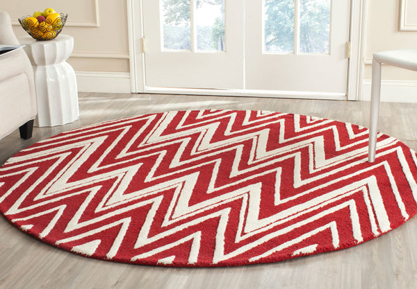 Safavieh Cambridge 711 Hand Tufted  Rug Red / Ivory CAM711H-3