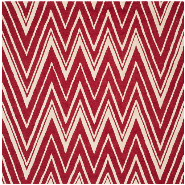 Safavieh Cambridge 711 Hand Tufted  Rug Red / Ivory CAM711H-3