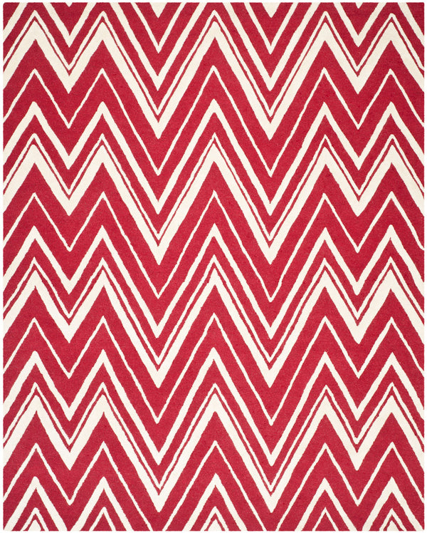 Safavieh Cambridge 711 Hand Tufted  Rug Red / Ivory CAM711H-3