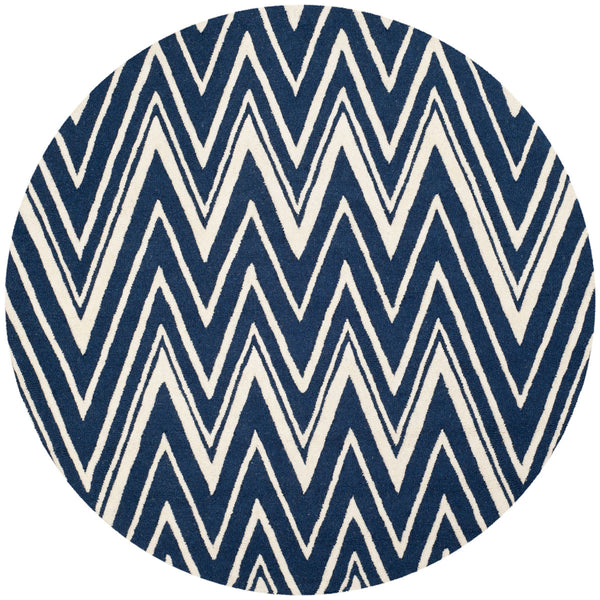 Safavieh Cambridge 711 Hand Tufted  Rug Navy / Ivory CAM711M-26