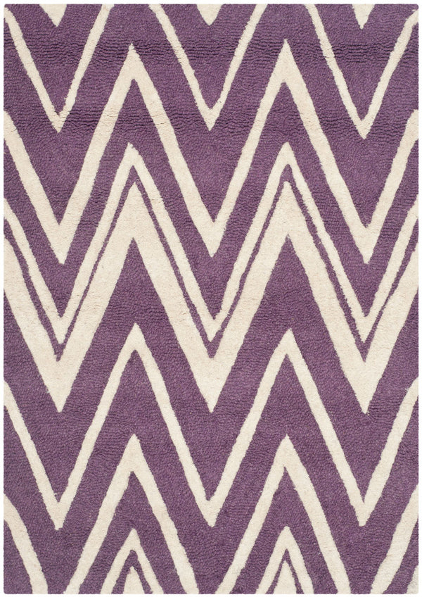 Safavieh Cambridge 711 Hand Tufted  Rug Purple / Ivory CAM711P-3