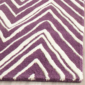 Safavieh Cambridge 711 Hand Tufted  Rug Purple / Ivory CAM711P-3