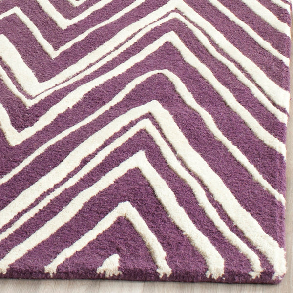 Safavieh Cambridge 711 Hand Tufted  Rug Purple / Ivory CAM711P-3