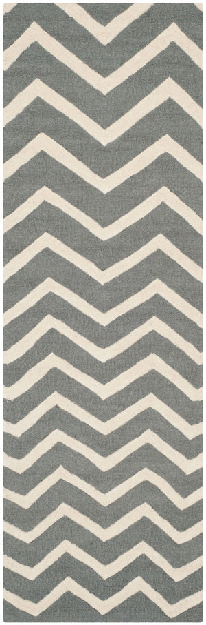Safavieh Cambridge 714 Hand Tufted  Rug Dark Grey / Ivory CAM714D-26
