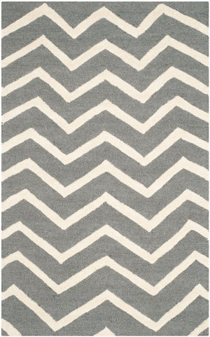 Safavieh Cambridge 714 Hand Tufted  Rug Dark Grey / Ivory CAM714D-26