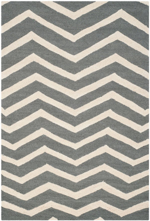 Safavieh Cambridge 714 Hand Tufted  Rug Dark Grey / Ivory CAM714D-26