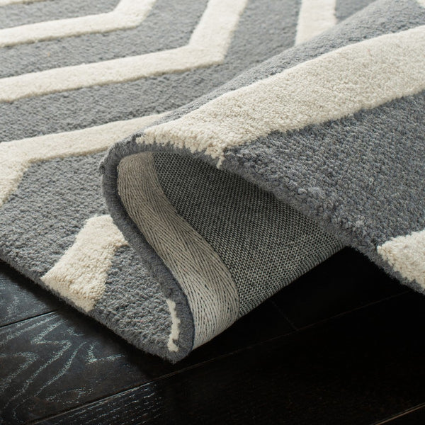 Safavieh Cambridge 714 Hand Tufted  Rug Dark Grey / Ivory CAM714D-26