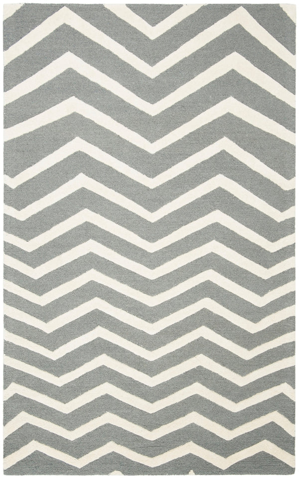 Safavieh Cambridge 714 Hand Tufted  Rug Dark Grey / Ivory CAM714D-26