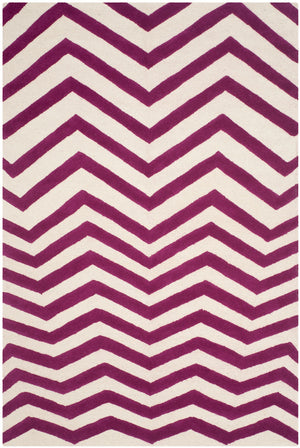 Safavieh Cambridge 714 Hand Tufted  Rug Ivory / Fuchsia CAM714F-3