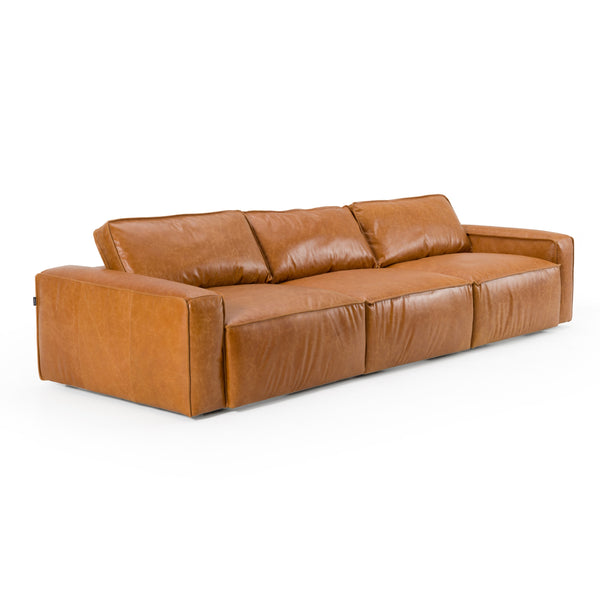 Vig Furniture Divani Casa Cambria - Luxurious Cognac Leather Sofa For Stylish Living Rooms, Made In China Cognac  Vgkk-kf.1123-sofa-m2832