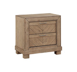 Steve Silver Montana Sand Nightstand, Kiln-Dried Wood, Felt-Lined Drawer, Safety Stop Feature, Hand-Stained, 16x26x26