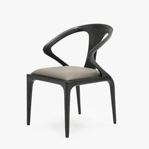 VIG Furniture Modrest Campbell - Mid-Century Modern Grey & Black Ash Dining Chair VGCS-CH-9808A-GRY