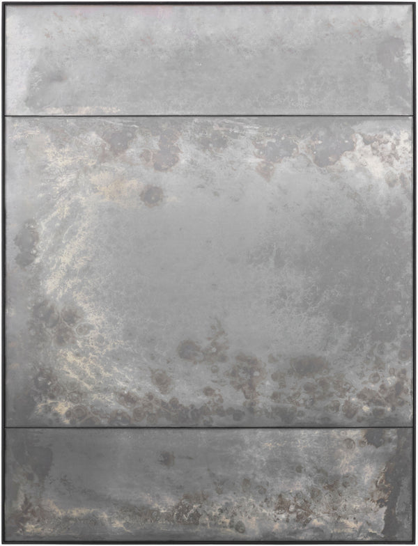 Surya Camryn Art Deco Accent Mirror - 48"H X 36"W, Geometric Design For Elegant Home Decor Display Frame, Black Brass Camr001-4836