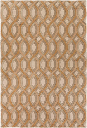 Surya Modern Classics Can-1901 9' X 13' Hand-tufted Wool Rug – Stylish, Durable, And Perfect For Modern Decor Brown Wool Can1901-913