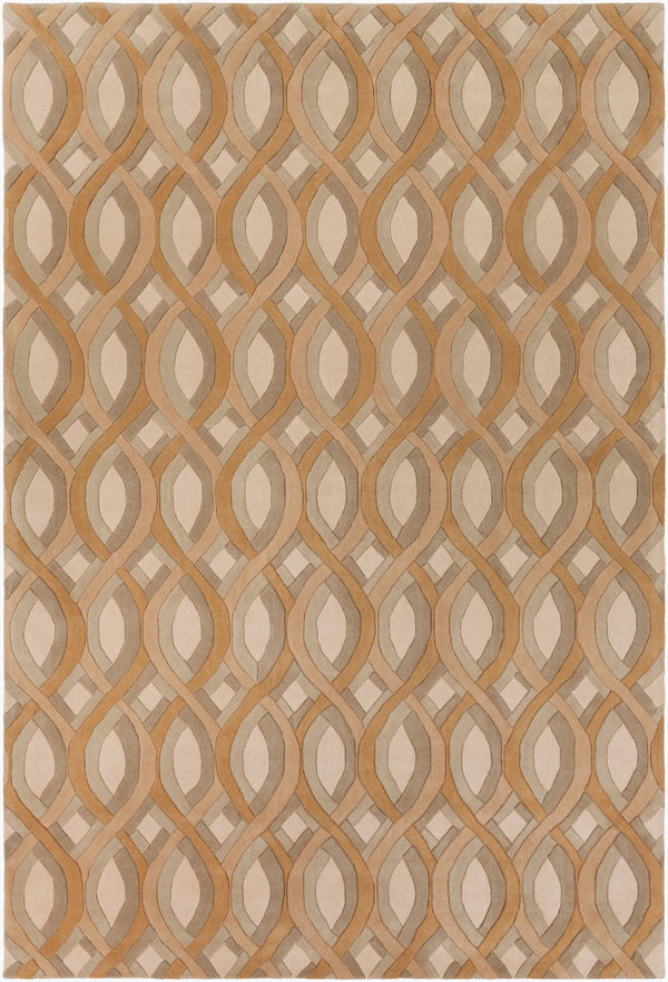 Surya Modern Classics Can-1901 9' X 13' Hand-tufted Wool Rug – Stylish, Durable, And Perfect For Modern Decor Brown Wool Can1901-913