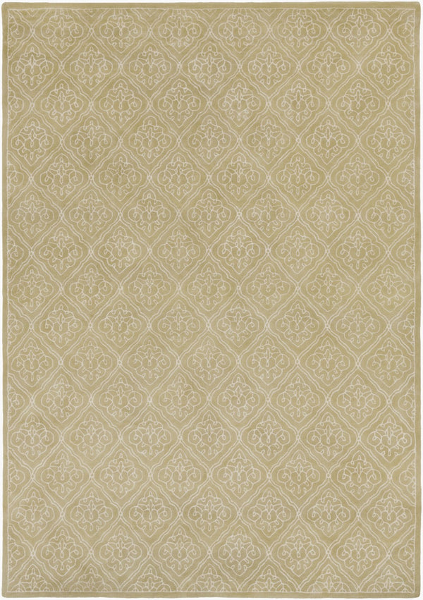Surya Modern Classics Can-1901 9' X 13' Hand-tufted Wool Rug – Stylish, Durable, And Perfect For Modern Decor Light Olive Viscose,Wool Can1914-3353