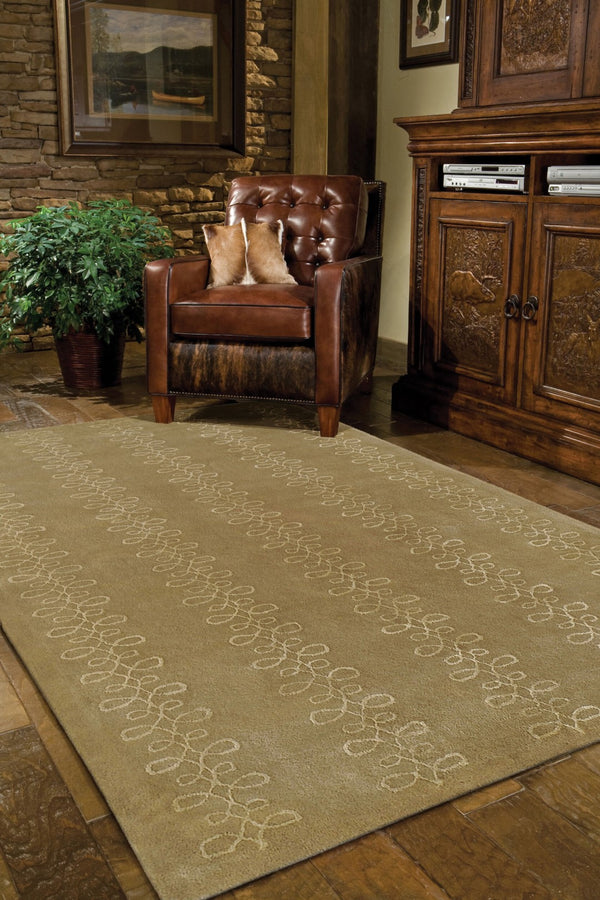 Surya Modern Classics Can-1901 9' X 13' Hand-tufted Wool Rug – Stylish, Durable, And Perfect For Modern Decor Medium Brown Wool,Viscose Can1916-268