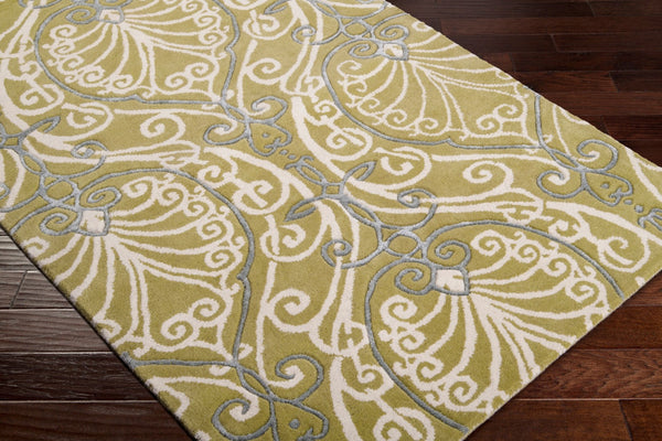 Surya Modern Classics Can-1901 9' X 13' Hand-tufted Wool Rug – Stylish, Durable, And Perfect For Modern Decor Olive Wool,Viscose Can1958-268