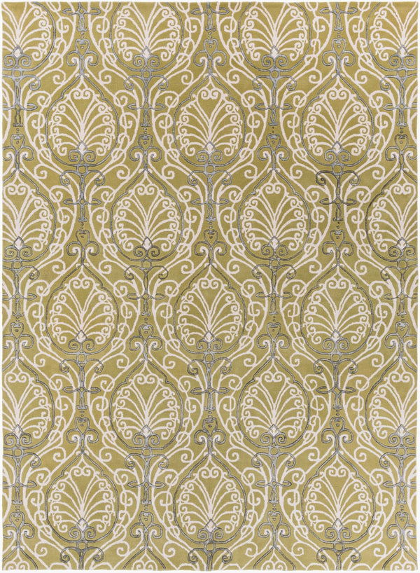 Surya Modern Classics Can-1901 9' X 13' Hand-tufted Wool Rug – Stylish, Durable, And Perfect For Modern Decor Olive Wool,Viscose Can1958-268