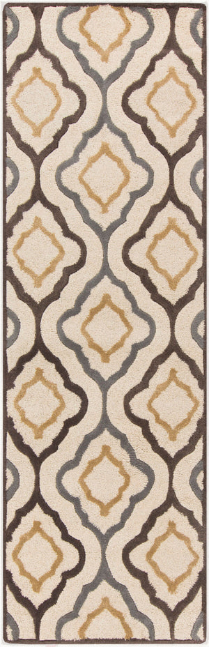Surya Modern Classics Can-1901 9' X 13' Hand-tufted Wool Rug – Stylish, Durable, And Perfect For Modern Decor Light Beige Wool,Viscose Can2024-268