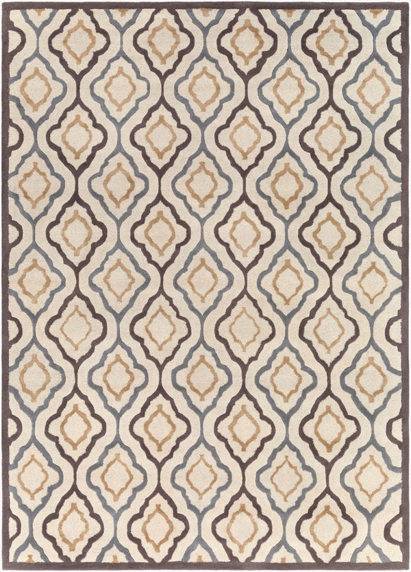 Surya Modern Classics Can-1901 9' X 13' Hand-tufted Wool Rug – Stylish, Durable, And Perfect For Modern Decor Light Beige Wool,Viscose Can2024-913