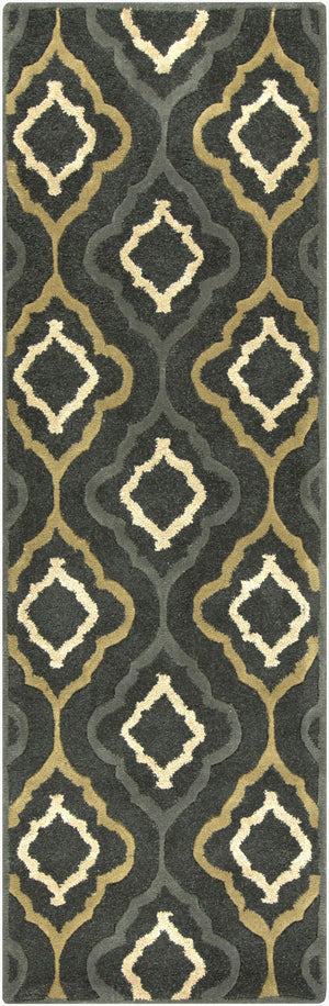 Surya Modern Classics Can-1901 9' X 13' Hand-tufted Wool Rug – Stylish, Durable, And Perfect For Modern Decor Dark Green Wool,Viscose Can2025-268