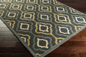 Surya Modern Classics Can-1901 9' X 13' Hand-tufted Wool Rug – Stylish, Durable, And Perfect For Modern Decor Dark Green Wool,Viscose Can2025-268