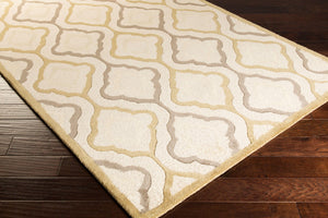 Surya Modern Classics Can-1901 9' X 13' Hand-tufted Wool Rug – Stylish, Durable, And Perfect For Modern Decor Light Beige Wool,Viscose Can2026-268