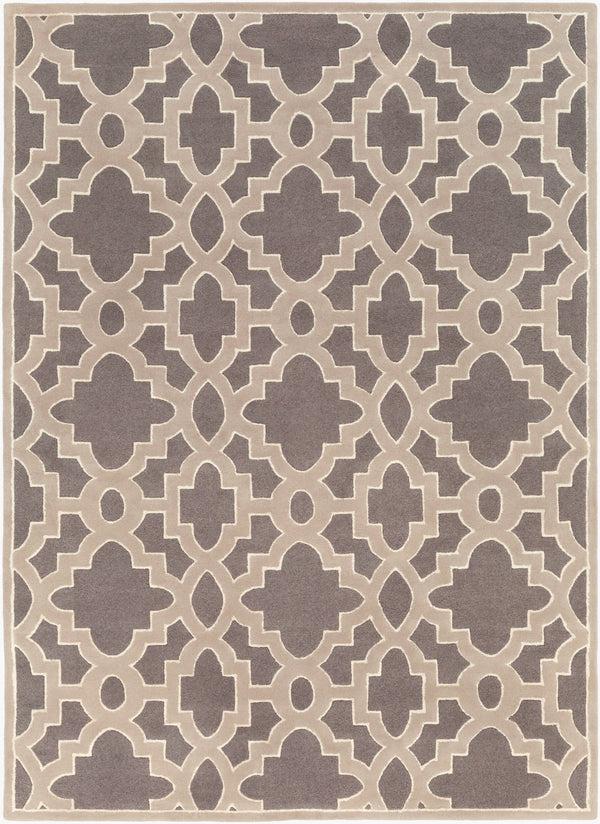 Surya Modern Classics Can-1901 9' X 13' Hand-tufted Wool Rug – Stylish, Durable, And Perfect For Modern Decor Charcoal Nz Wool,Viscose Can2037-811