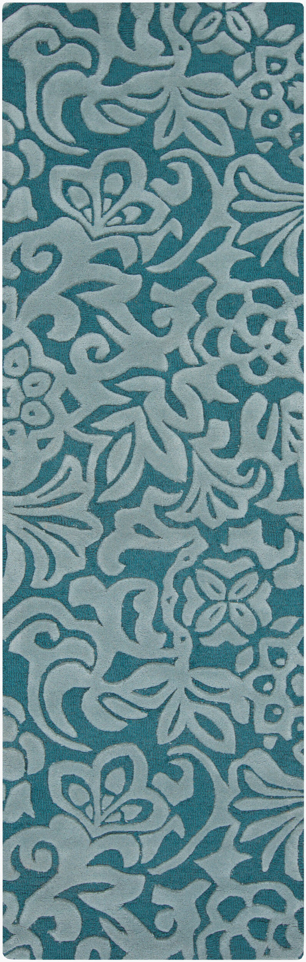 Surya Modern Classics Can-1901 9' X 13' Hand-tufted Wool Rug – Stylish, Durable, And Perfect For Modern Decor Deep Teal Wool Can2047-268