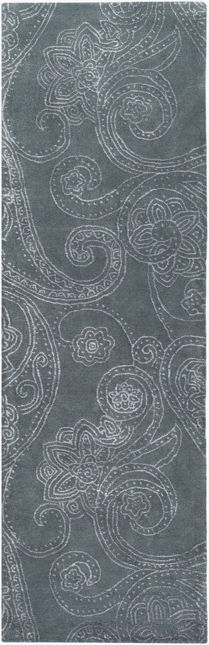 Surya Modern Classics Ii Can-2078 2'6" X 8' Hand-tufted Wool & Viscose Rug For Stylish Home Décor Gray Wool,Viscose Can2078-268