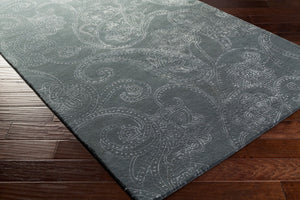 Surya Modern Classics Ii Can-2078 2'6" X 8' Hand-tufted Wool & Viscose Rug For Stylish Home Décor Gray Wool,Viscose Can2078-913
