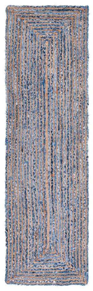 Safavieh Cape Cod 202 Hand Woven  Rug Blue / Natural 3' x 5' Oval