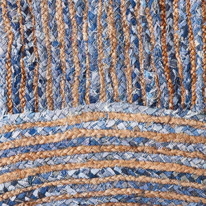 Safavieh Cape Cod 202 Hand Woven  Rug Blue / Natural 3' x 5' Oval