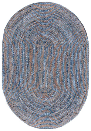 Safavieh Cape Cod 202 Hand Woven  Rug Blue / Natural 3' x 5' Oval