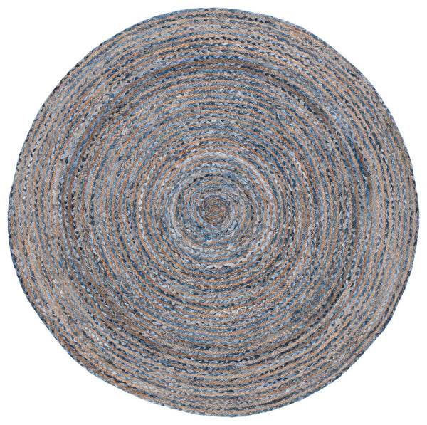Safavieh Cape Cod 202 Hand Woven  Rug Blue / Natural 3' x 5' Oval