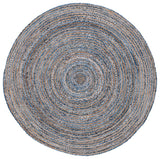 Safavieh Cape Cod 202 Hand Woven  Rug Blue / Natural 3' x 5' Oval