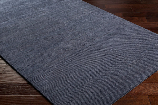 Surya Capri Handmade 2' X 3' Rug | Luxurious Viscose & New Zealand Wool | Soft, Durable & Stylish Comfort Dark Blue Viscose,Nz Wool Cap2300-46