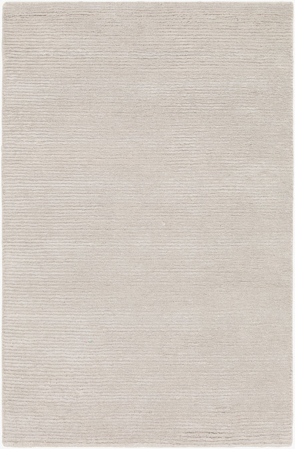 Surya Capri Handmade 2' X 3' Rug | Luxurious Viscose & New Zealand Wool | Soft, Durable & Stylish Comfort Light Gray Viscose,Nz Wool Cap2302-23