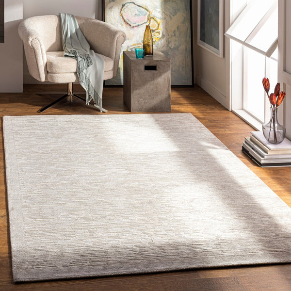 Surya Capri Handmade 2' X 3' Rug | Luxurious Viscose & New Zealand Wool | Soft, Durable & Stylish Comfort Charcoal Nz Wool,Viscose Cap2305-46