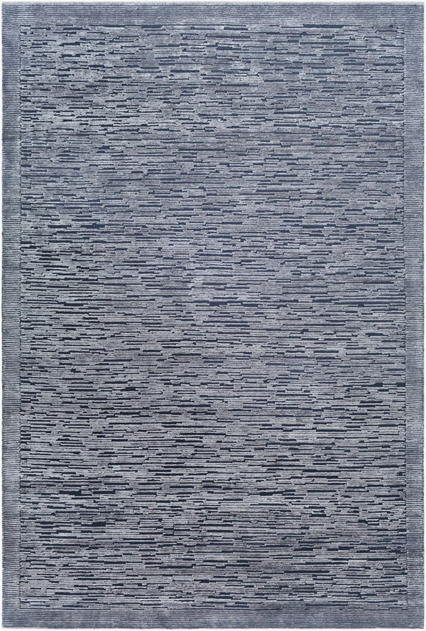 Surya Capri Handmade 2' X 3' Rug | Luxurious Viscose & New Zealand Wool | Soft, Durable & Stylish Comfort Black Nz Wool,Viscose Cap2307-576