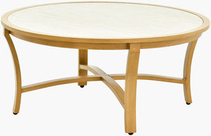 Surya Cape Town Artisan Hand-painted Aluminum Square Outdoor Coffee Table for Patio Seating CAPE005-194242