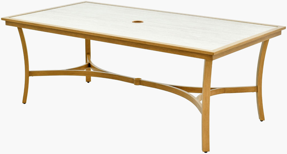 Surya Cape Town Outdoor Dining Table Hand-painted Aluminum Frame for Large Patio Gatherings CAPE006-304282