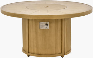 Surya Cape Town Square Outdoor Fire Table Powder Coated Aluminum Patio Lounge Centerpiece CAPE007-265050