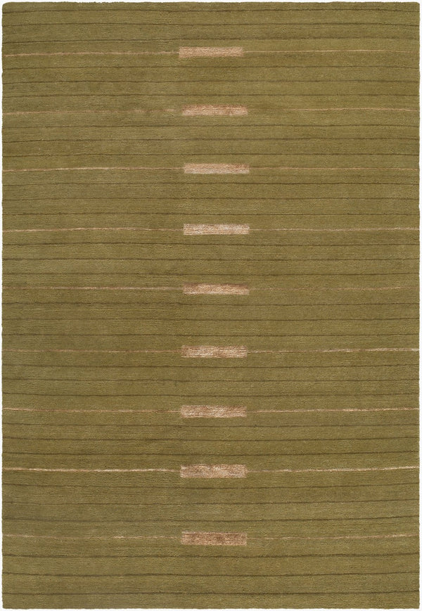 Surya Pilgrimage Hand Knotted Wool Tencel Blend Rug for Modern Entryways and Bedroom Accents 6' x 9' Rectangle CAPG2301-69