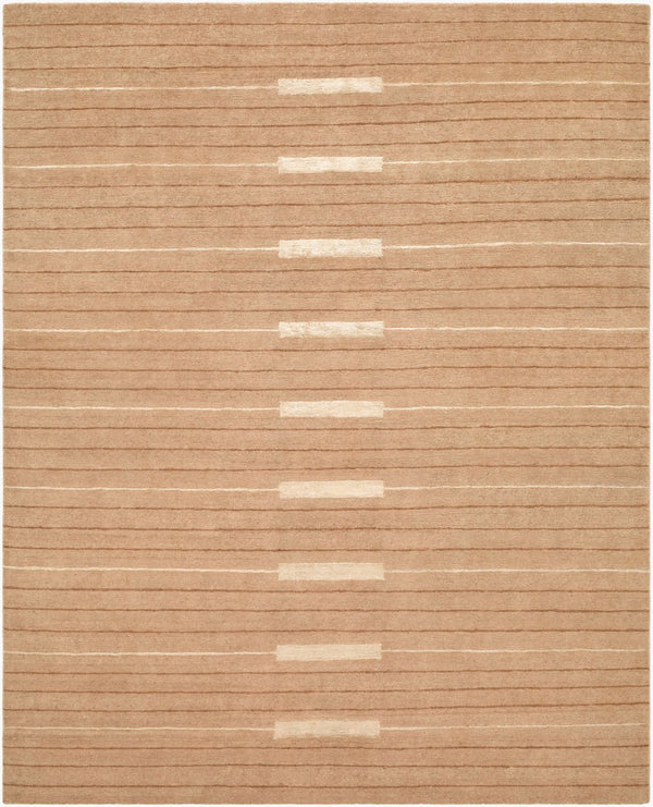 Surya Pilgrimage Hand Knotted Tencel Wool Accent Rug Soft Low Pile Minimalist Entryway 8' x 10' Rectangle CAPG2303-810
