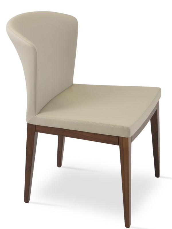 Soho Concept Capri Wood Chair - Stylish Dining Chair With Camira Era Fabric, 10-year Guarantee, Multiple Colors Walnut  Soho-concept-dining-chair-01718