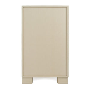 VIG Furniture Cartier Beige Shagreen Chest With Brushed Brass Accents — 5 Drawers, Fully Assembled Luxury Storage VGVC-J-A002-CH