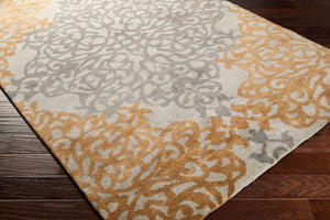 Surya Caspian 8' X 8' Handmade Wool Rug - Luxurious, Elegant, And Soft For A Cozy Home Experience Dusty Sage Nz Wool Cas9914-5686