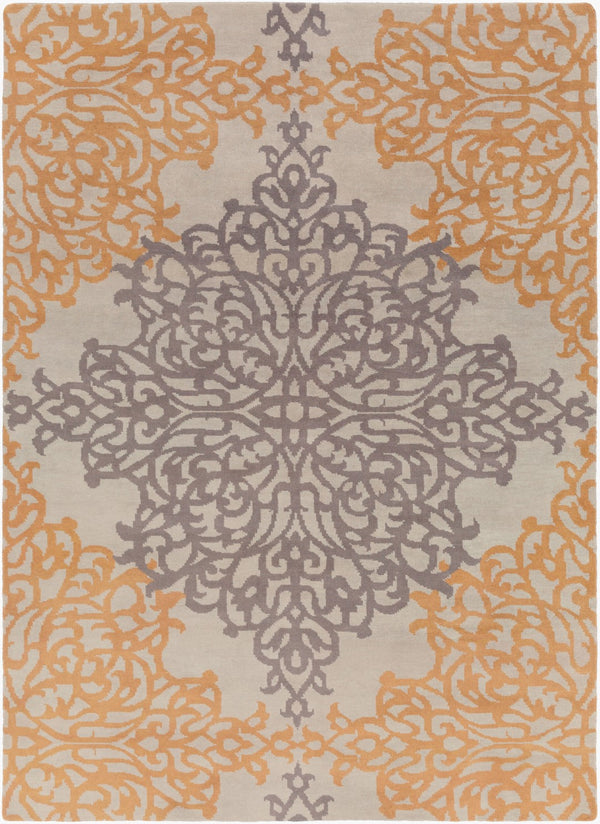 Surya Caspian 8' X 8' Handmade Wool Rug - Luxurious, Elegant, And Soft For A Cozy Home Experience Dusty Sage Nz Wool Cas9914-811